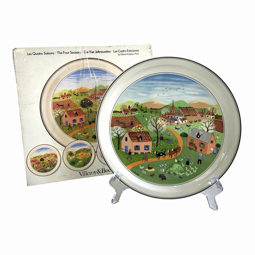 Villeroy & Boch DESIGN NAIF Four Seasons Spring Dinner Plate Laplau Luxembourg